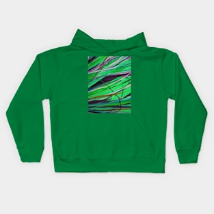 Abstract Grass 1 Digitally Enhanced 4 Kids Hoodie